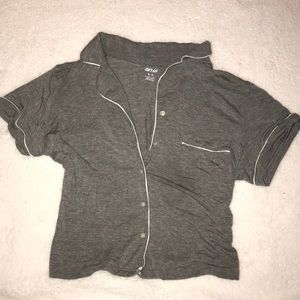 Aerie Cropped Sleep Top